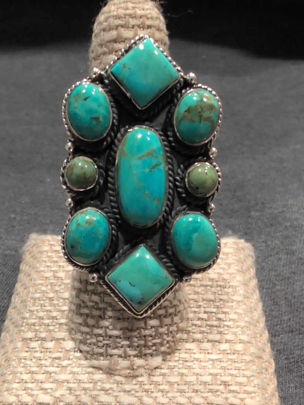 Sterling Silver Turquoise Statement Ring